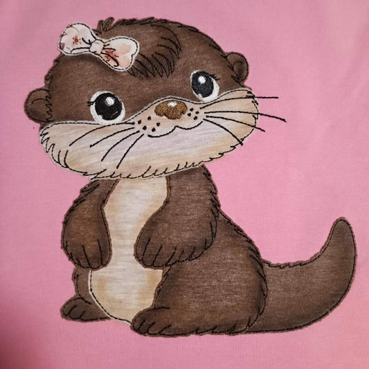 Stickdatei - stehender Otter