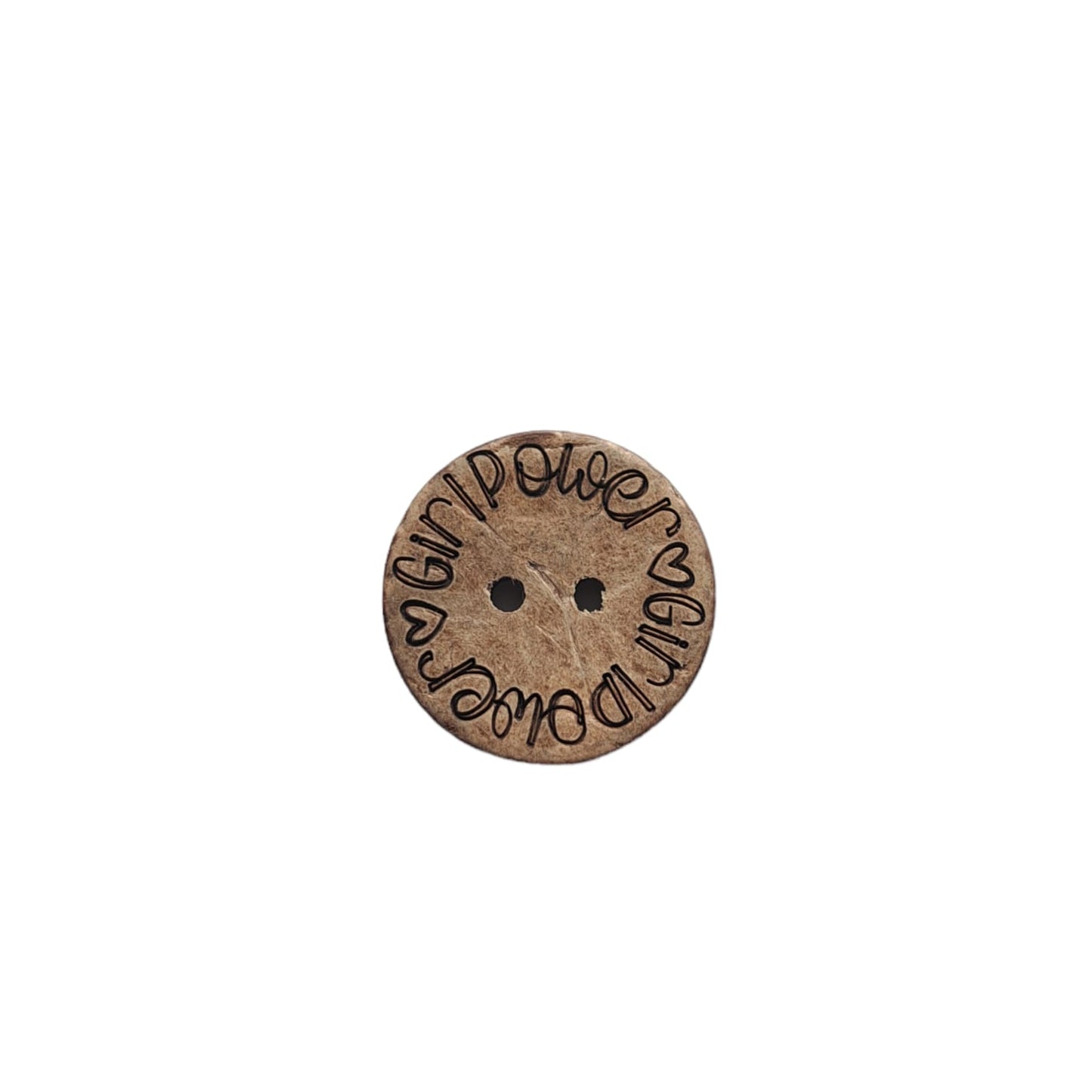 Kokosknopf | GIRLPOWER | 20 mm | EIGENPRODUKTION