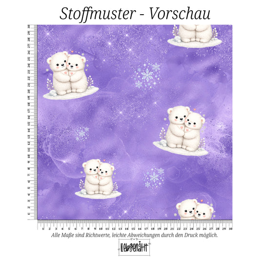 VORBESTELLUNG | WINTERWELT | ALLOVER KUSCHELBÄR FLIEDERZAUBER