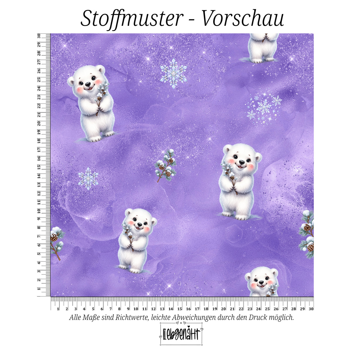 VORBESTELLUNG | WINTERWELT | ALLOVER BÄR FLIEDERZAUBER