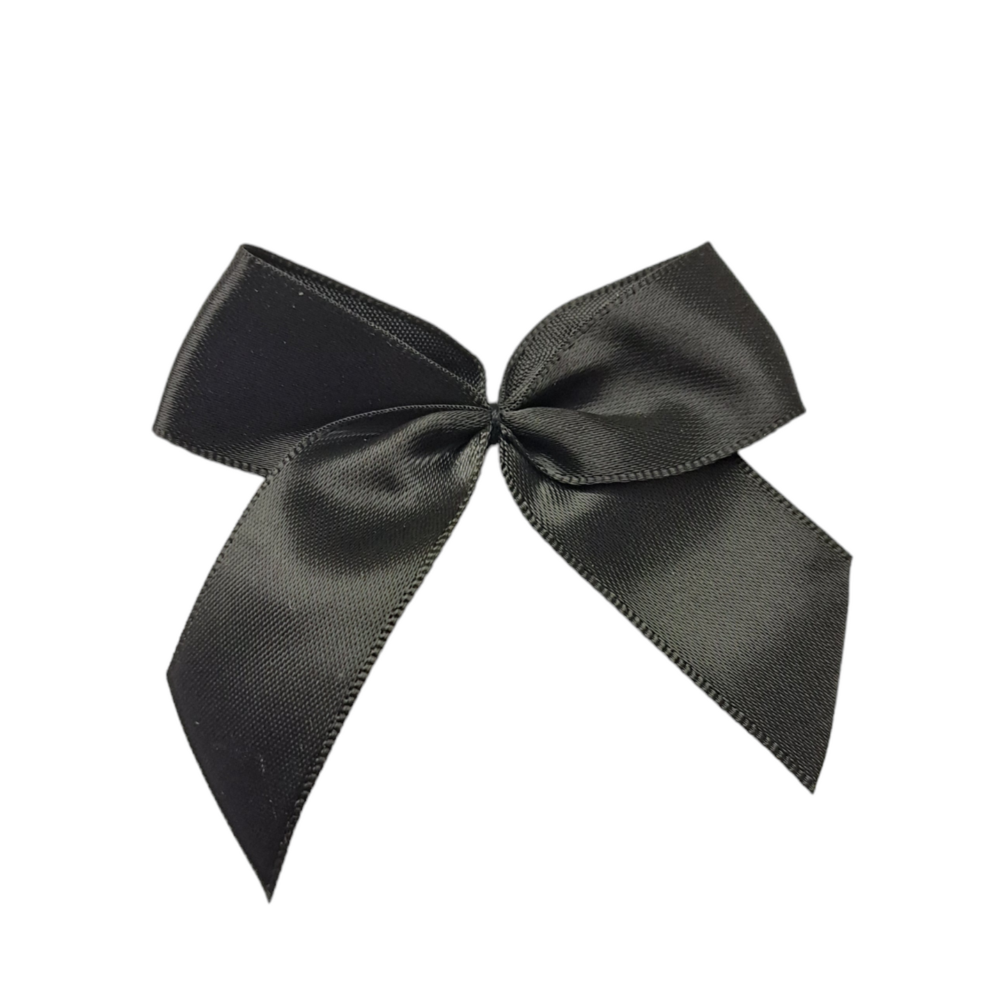 Satin-Schleife, Schwarz, 65mm