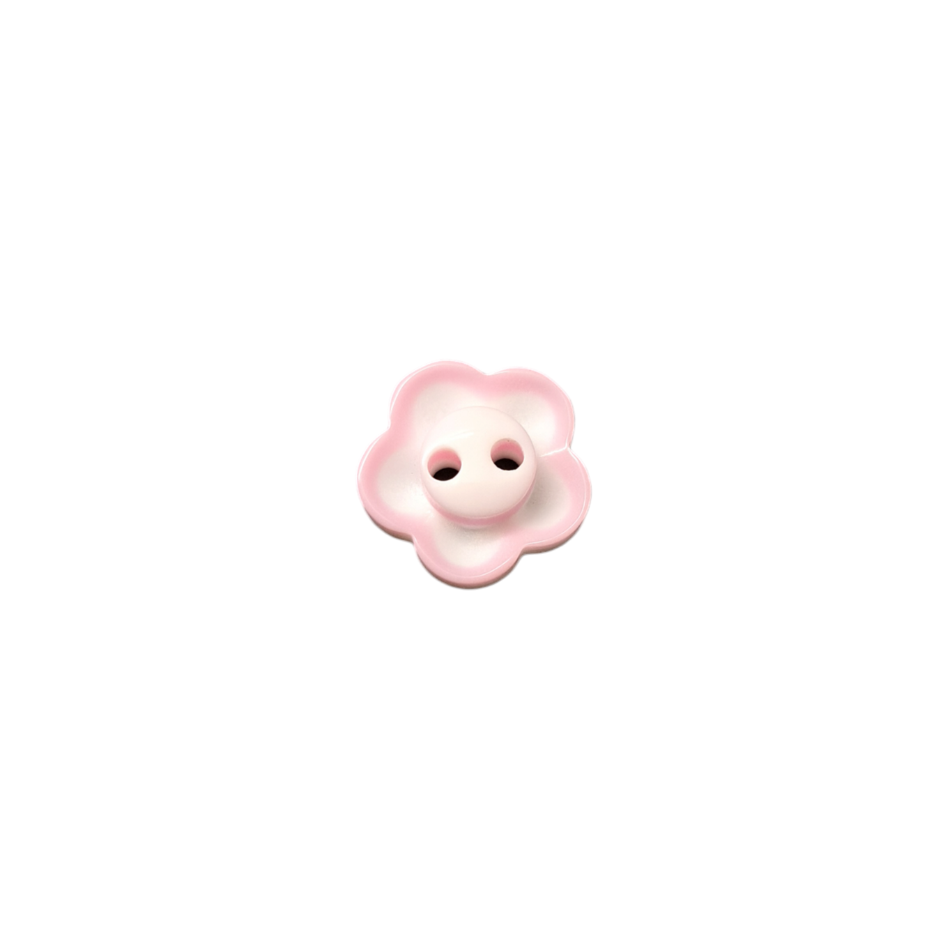 Acrylknopf | 13mm | Blume in Hellrosa