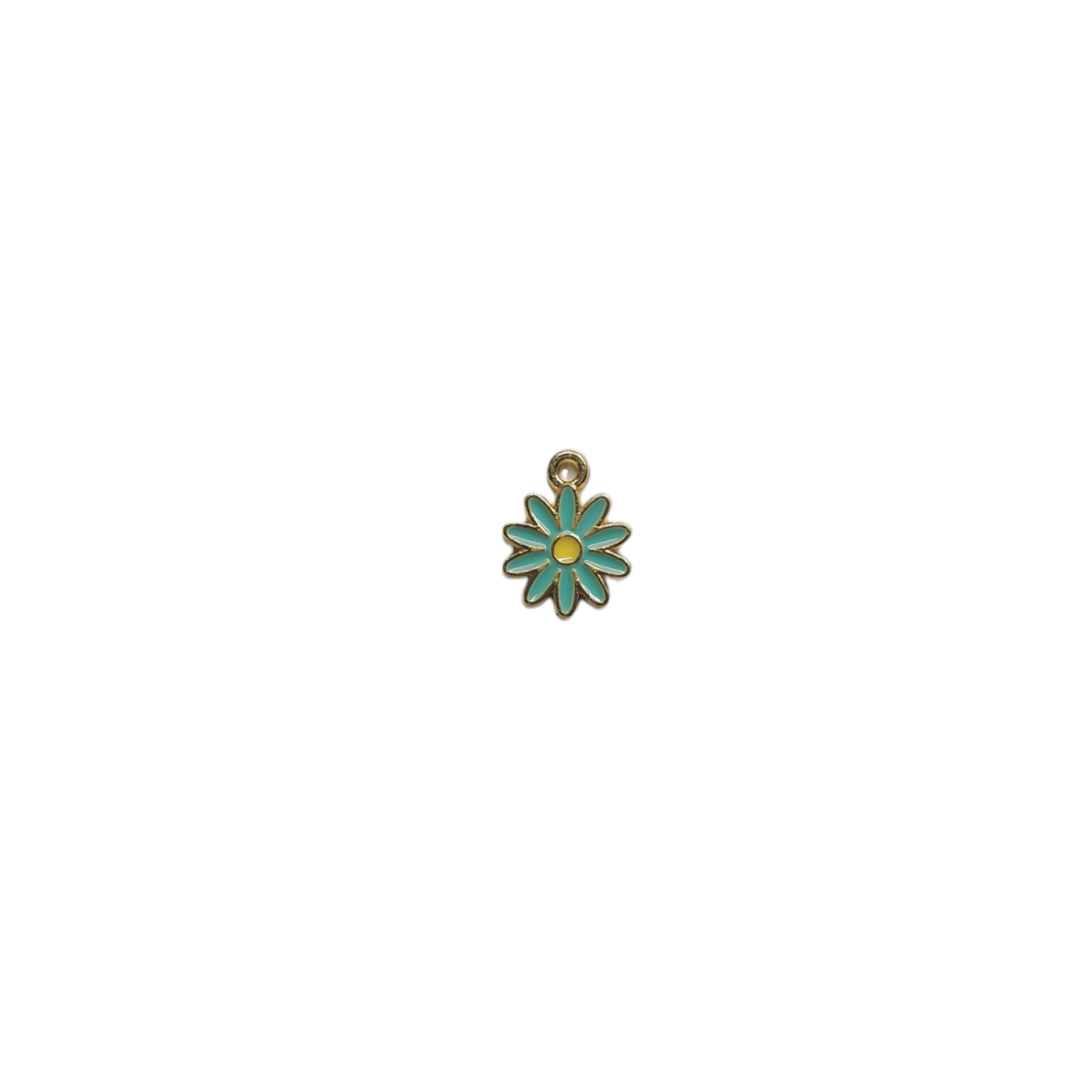Anhänger Blumenform, türkis