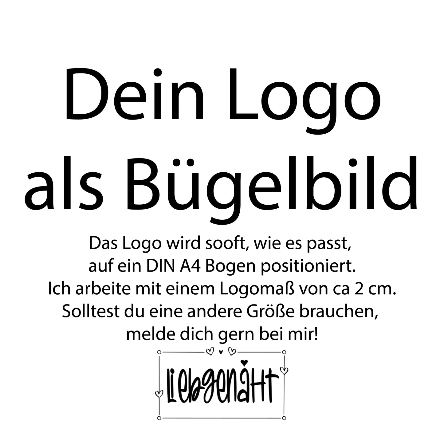 VORBESTELLUNG! Dein Logo auf DIN A4 Bogen