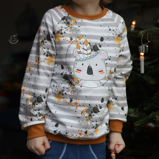 FRENCH TERRY | Ente im Hoodie - KOMBI | Meterware
