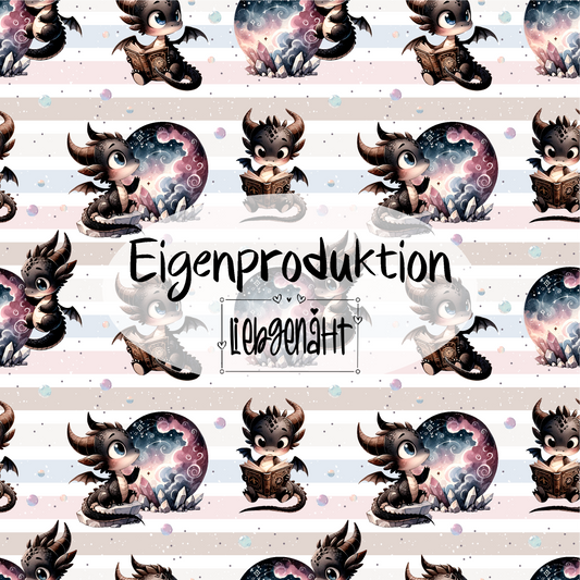 RESTSTÜCK! Eigenproduktion! JERSEY - Dragons - 1,35m x VB