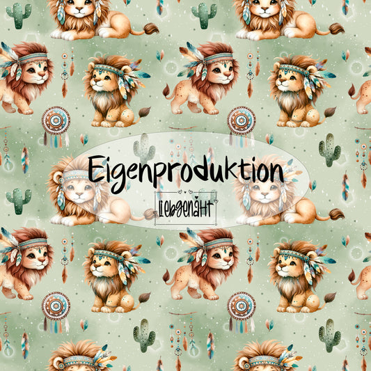 Eigenproduktion! French Terry - Boholöwe - 1m x VB