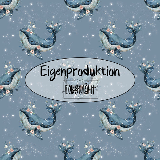 RESTSTÜCK! Eigenproduktion! Waltraum - French Terry - 0,95m x VB