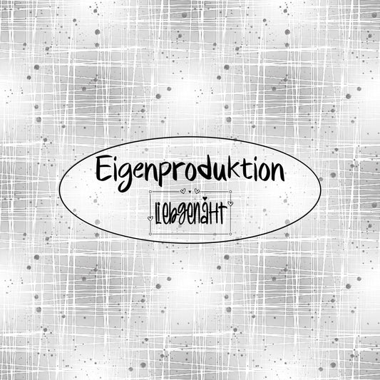 METERWARE! Eigenproduktion! Gitter & Sprenkel HELLGRAU - French Terry
