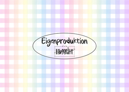 METERWARE! Eigenproduktion! Karomuster Regenbogen - Jersey