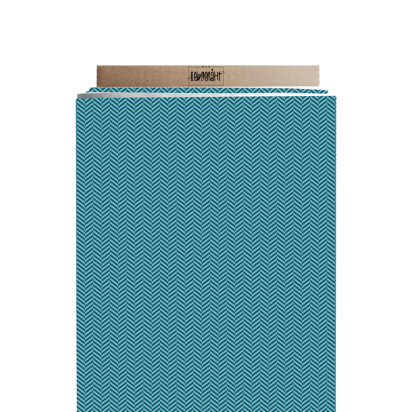 FRENCH TERRY | Fischgräten Petrol | Meterware