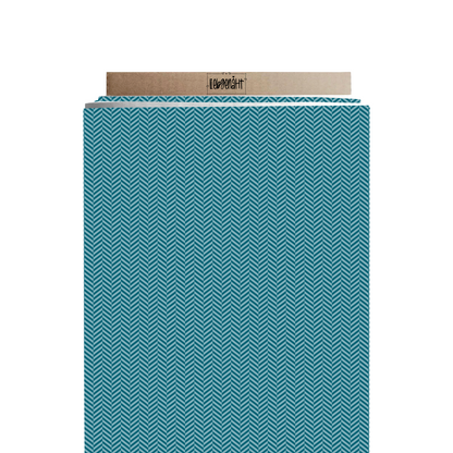 FRENCH TERRY | Fischgräten Petrol | Meterware