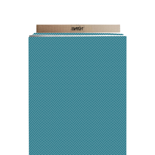 FRENCH TERRY | Fischgräten Petrol | Meterware