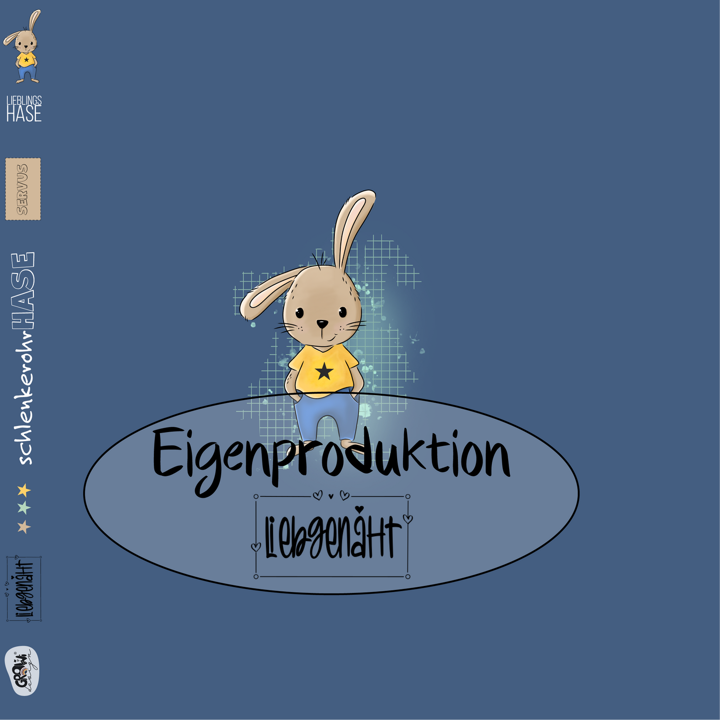 VORBESTELLUNG! Eigenproduktion! SchlenkerohrHase - blaueNacht - GROWIDESIGN - Jersey