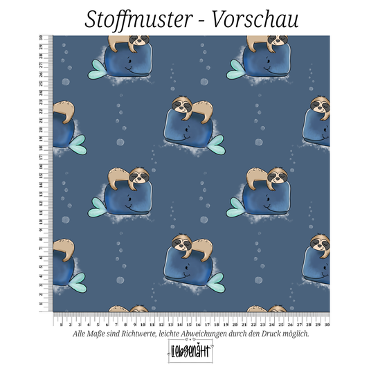 VORBESTELLUNG | FAULTIER WAL LÄSSIGBLAU | GROWIDESIGN