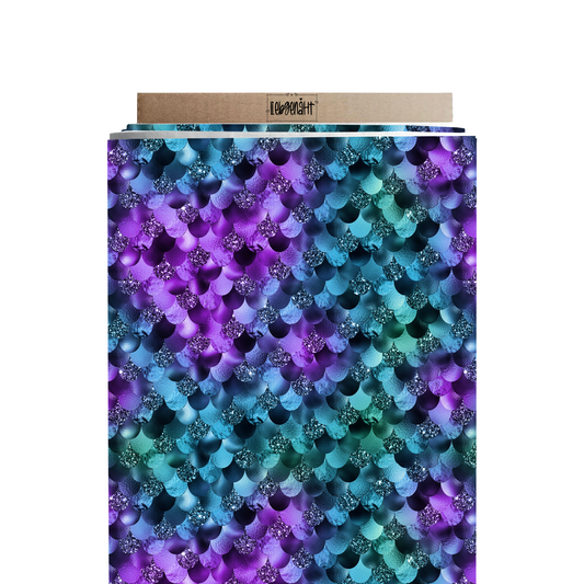 LYCRA | VORBESTELLUNG | Schuppen Lila/Grün/Petrol