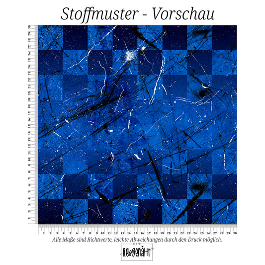 VORBESTELLUNG | GRUNGE KARO | ROYALBLAU | SPLASH