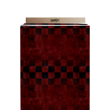 VORBESTELLUNG | GRUNGE KARO | DUNKELROT | BASIC