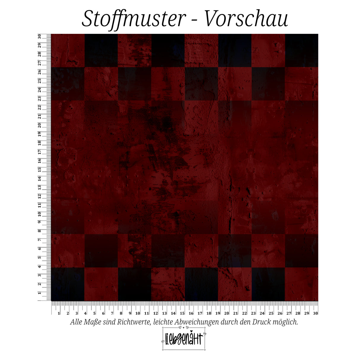 VORBESTELLUNG | GRUNGE KARO | DUNKELROT | BASIC