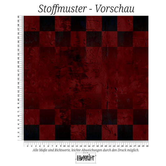 VORBESTELLUNG | GRUNGE KARO | DUNKELROT | BASIC