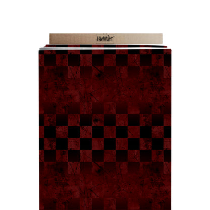 VORBESTELLUNG | GRUNGE KARO | DUNKELROT | SCRATCH