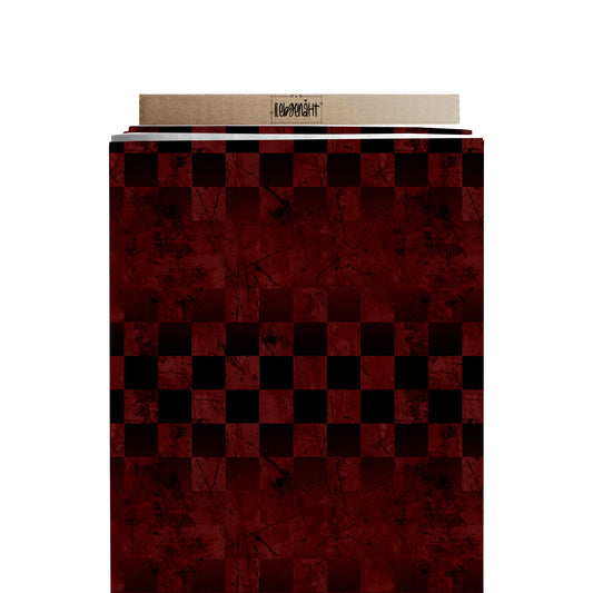 VORBESTELLUNG | GRUNGE KARO | DUNKELROT | SCRATCH