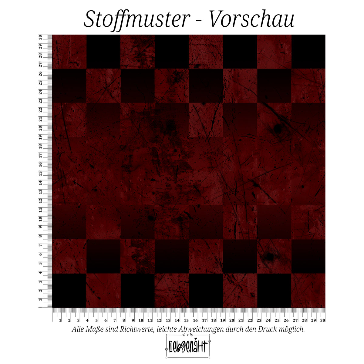 VORBESTELLUNG | GRUNGE KARO | DUNKELROT | SCRATCH