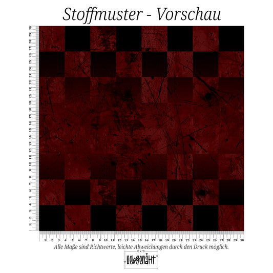 VORBESTELLUNG | GRUNGE KARO | DUNKELROT | SCRATCH
