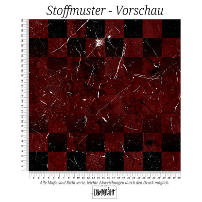 VORBESTELLUNG | GRUNGE KARO | DUNKELROT | SPLASH
