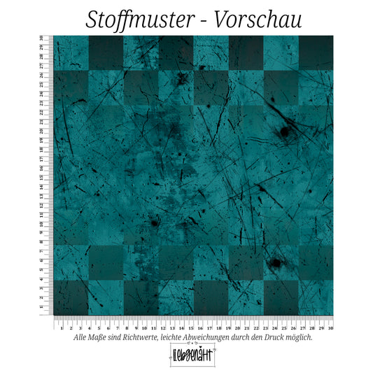 VORBESTELLUNG | GRUNGE KARO | PETROL | SCRATCH