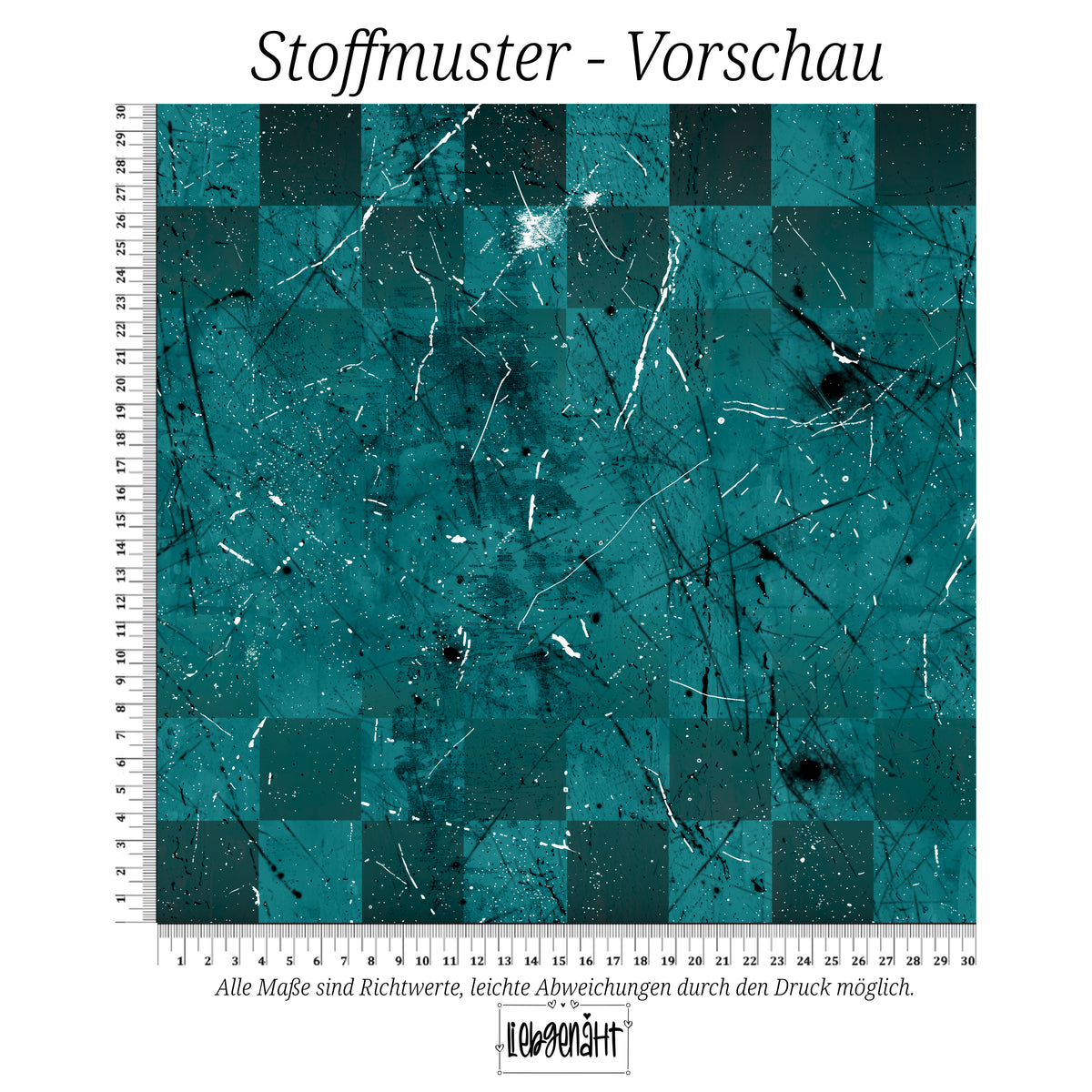 VORBESTELLUNG | GRUNGE KARO | PETROL | SPLASH