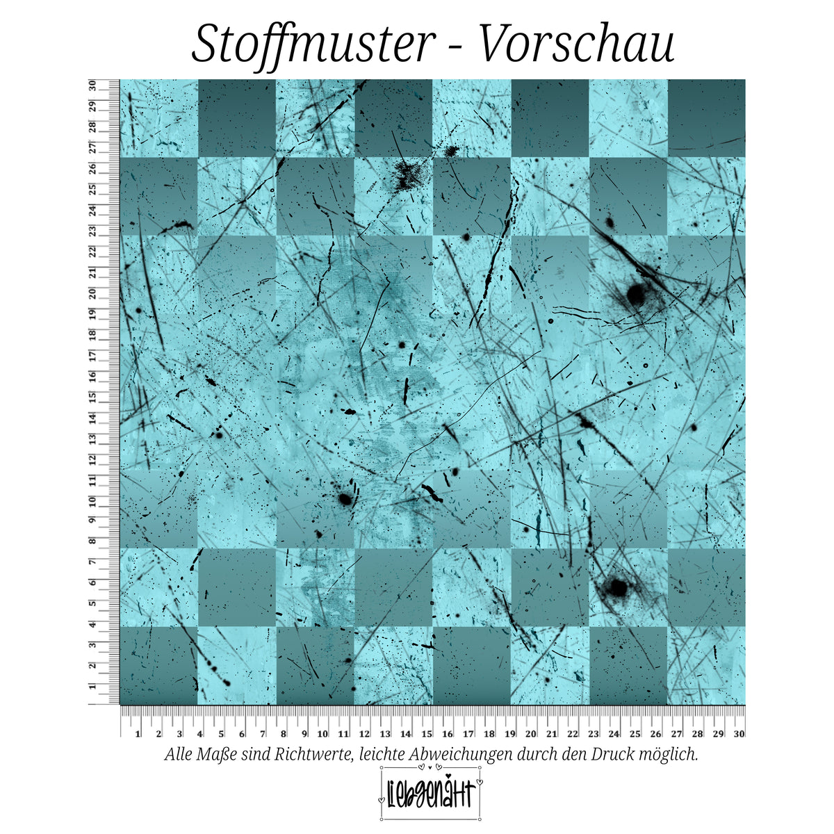 VORBESTELLUNG | GRUNGE KARO | EISBLAU | SCRATCH