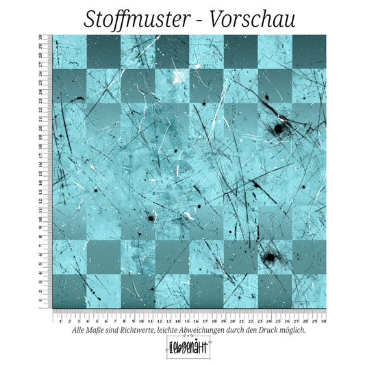 VORBESTELLUNG | GRUNGE KARO | EISBLAU | SPLASH