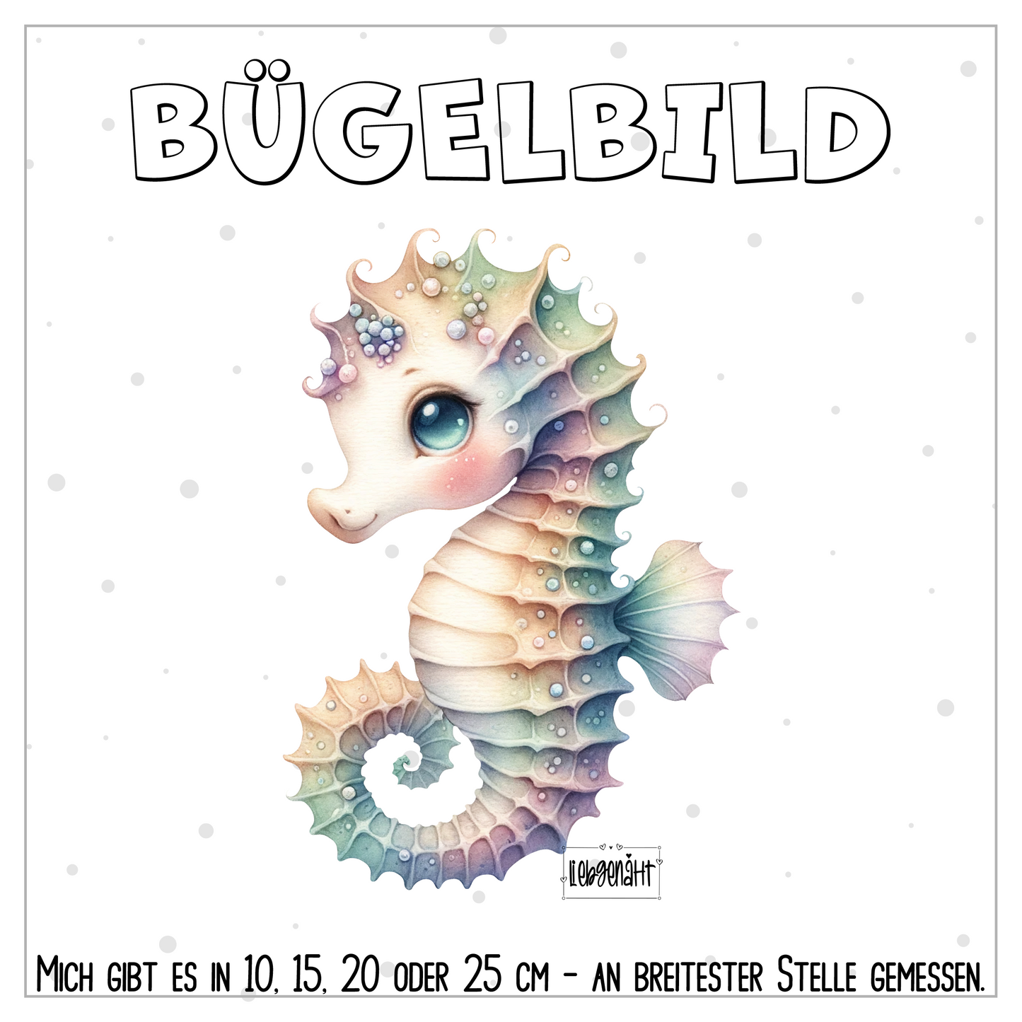 VORBESTELLUNG | BÜGELBILD | SÜßES MEERESTIER 3