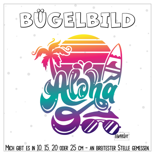 VORBESTELLUNG | BÜGELBILD | ALOHA