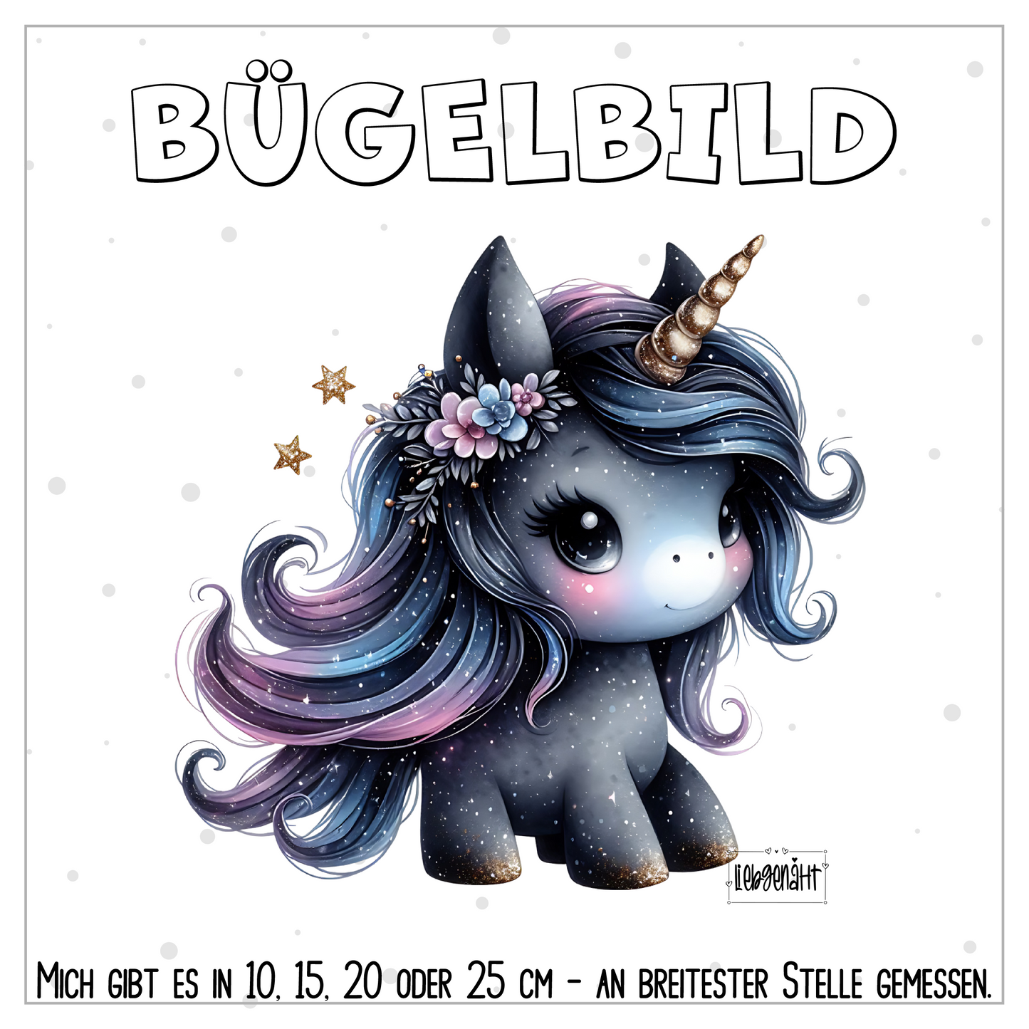 VORBESTELLUNG | BÜGELBILD | EINHORN