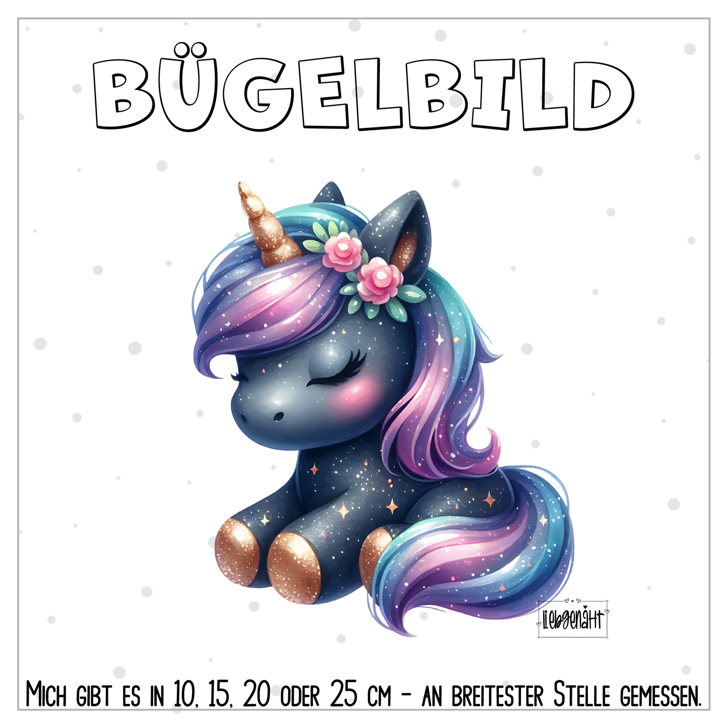 VORBESTELLUNG | BÜGELBILD | EINHORN 2