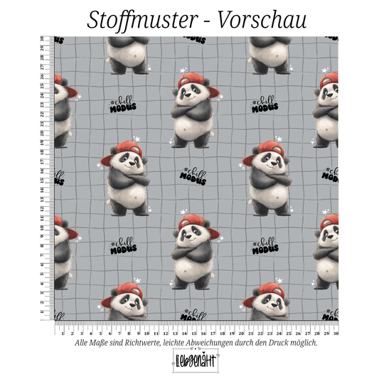 VORBESTELLUNG | PANDA | ALLOVER GRAU