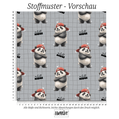 VORBESTELLUNG | PANDA | ALLOVER GRAU
