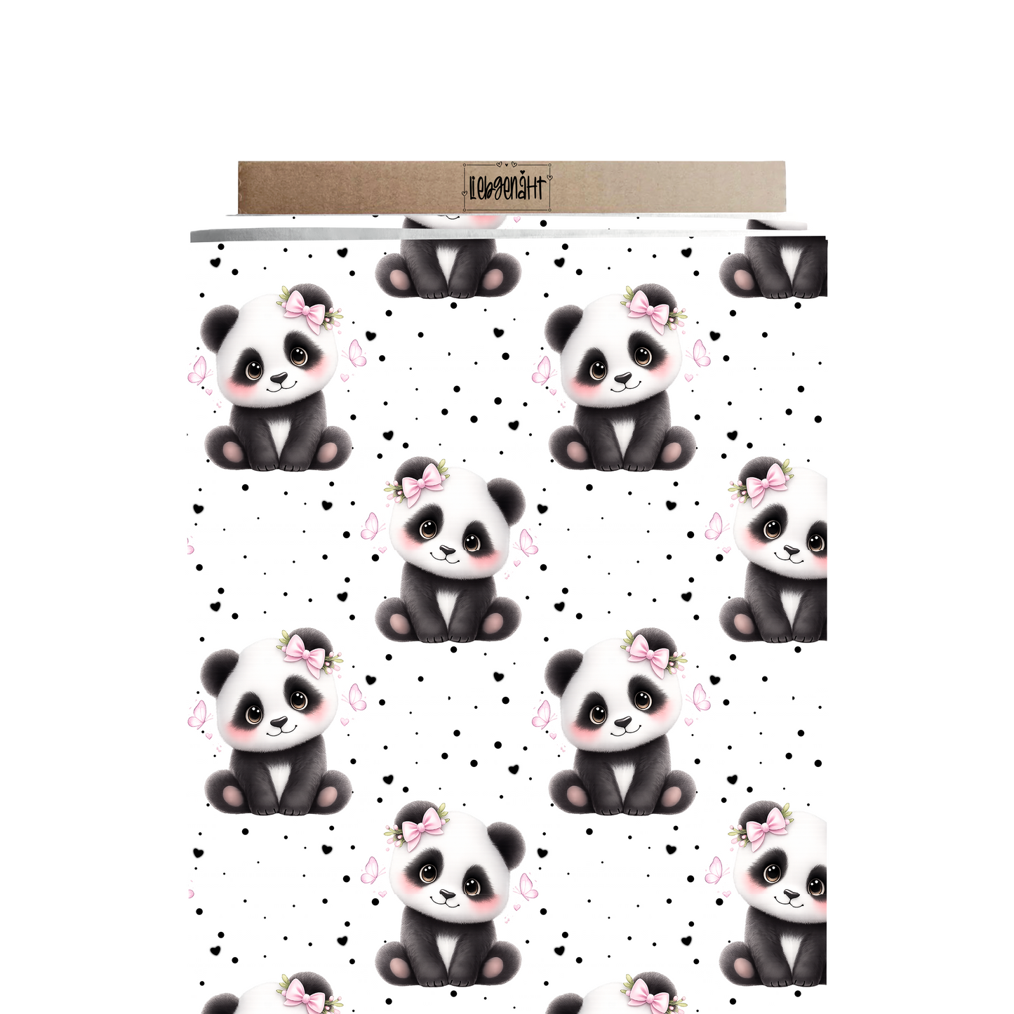 VORBESTELLUNG | PANDA SCHLEIFE | ALLOVER WEIß