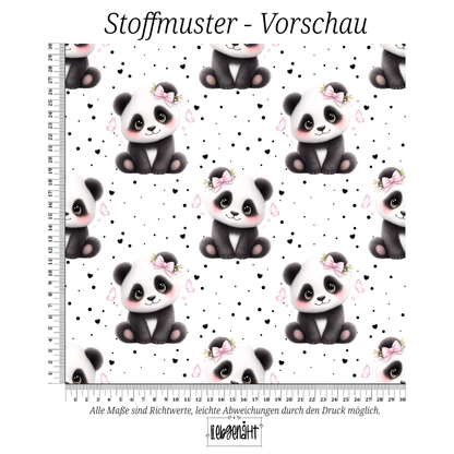 VORBESTELLUNG | PANDA SCHLEIFE | ALLOVER WEIß