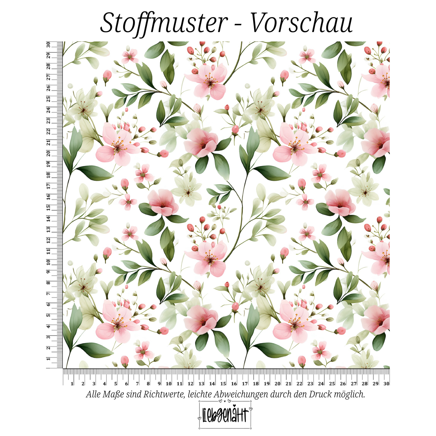 VORBESTELLUNG | PANDA SERIE | ROSA GRÜNE BLUMEN