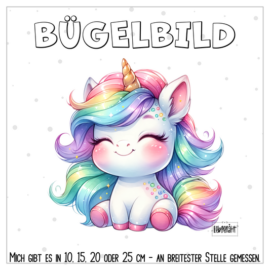 VORBESTELLUNG | BÜGELBILD | SÜßES EINHORN 6