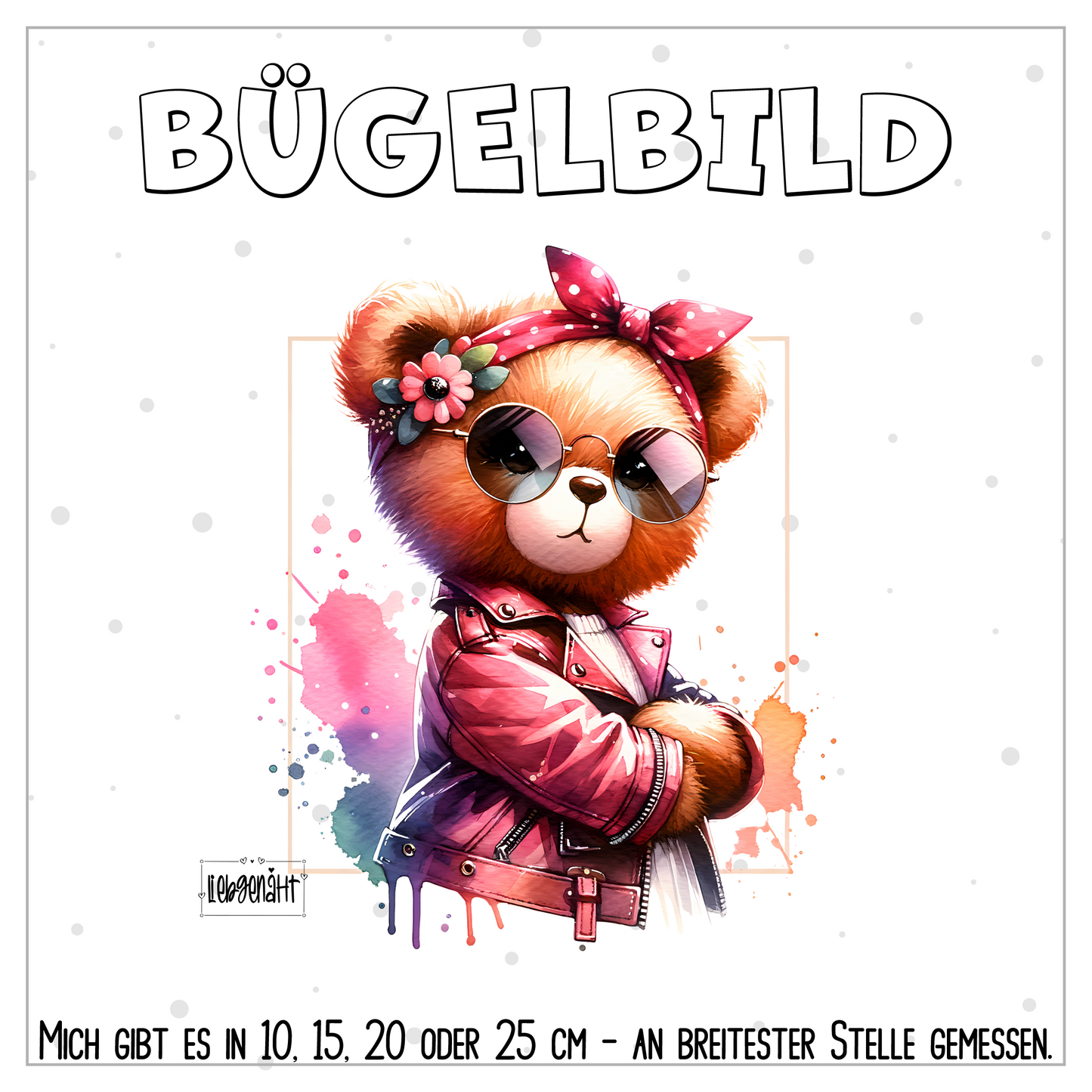 VORBESTELLUNG | BÜGELBILD | TEDDY