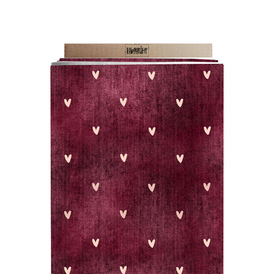 VORBESTELLUNG | WINTERHARMONIE | DENIM HERZEN BORDEAUX