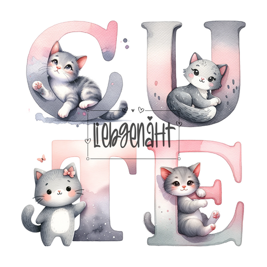 VORBESTELLUNG! Cute Katzenschrift