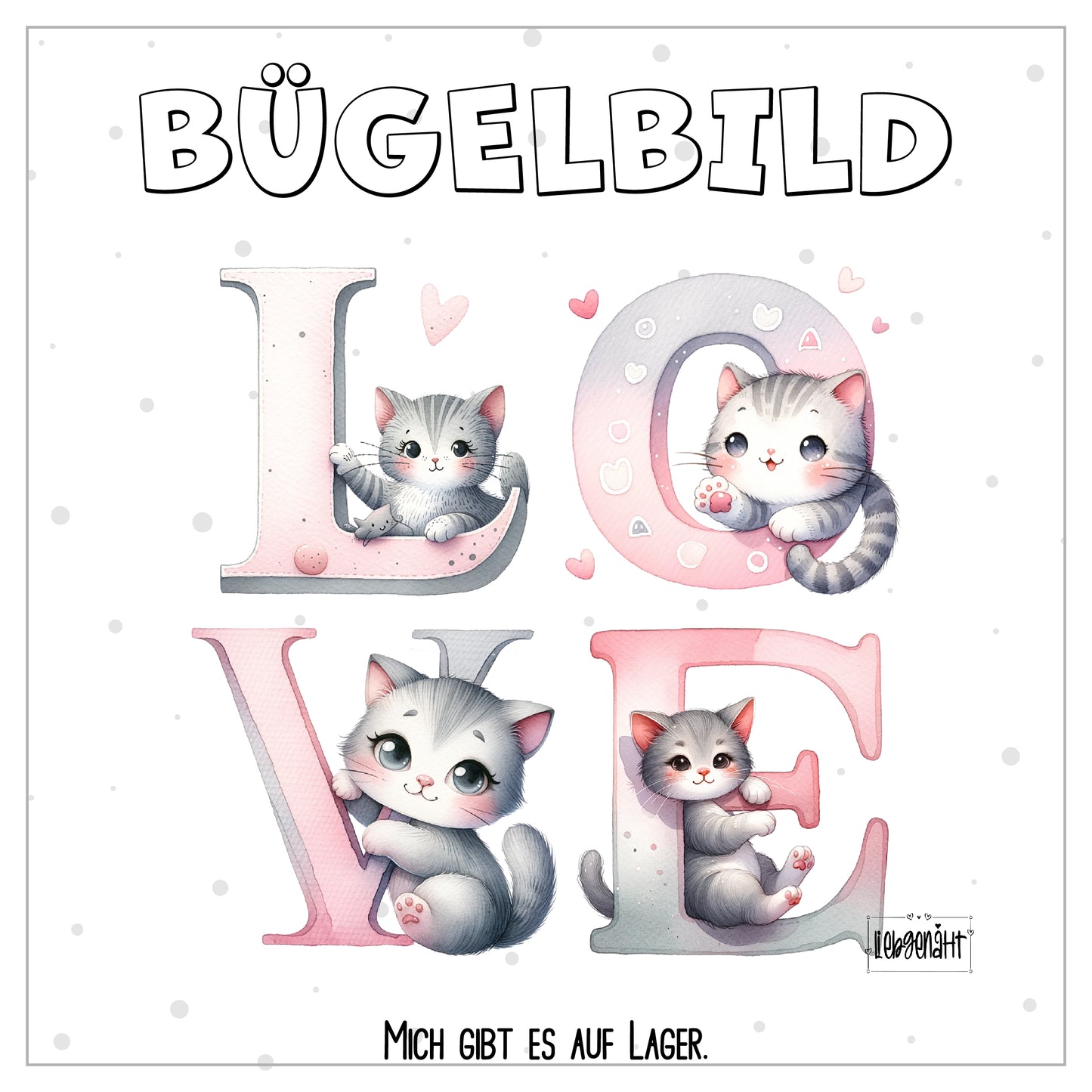 Love - Katzen - 15 cm