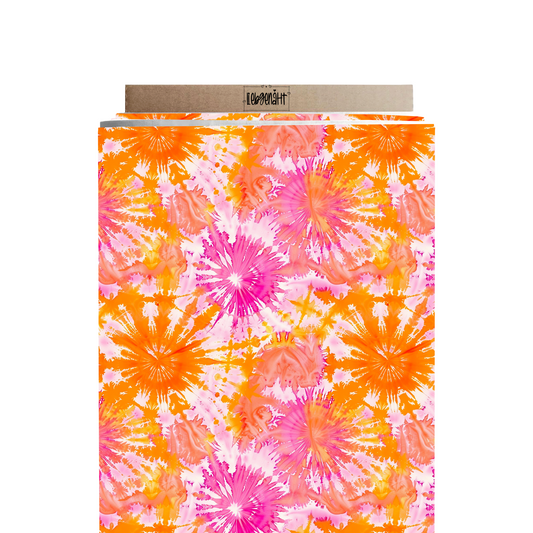 VORBESTELLUNG | SOMMERZEIT | BATIK LILA/ORANGENE SONNEN