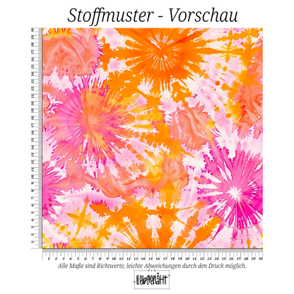 VORBESTELLUNG | SOMMERZEIT | BATIK LILA/ORANGENE SONNEN
