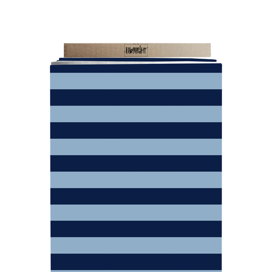 VORBESTELLUNG | HUNDESERIE | STREIFEN BREIT | NAVY / HELLBLAU